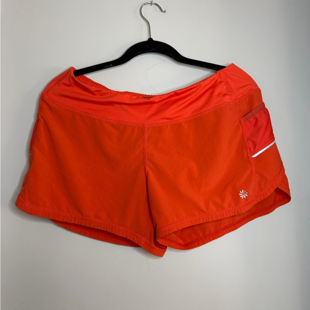 Athleta Bright Orange Athletic Shorts